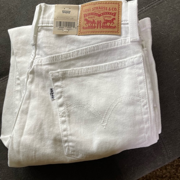 Levi's Denim - White Levi’s Wedgie Straight Jeans